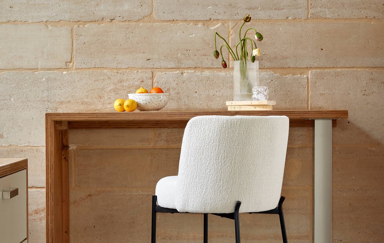 Inspiration RAY Bar Stools Taupe / Noir Velours / Metal