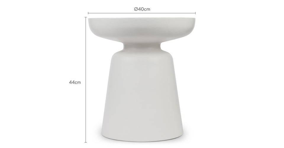 CERSEI Beistelltische Weiß Fiberglas Dimensions