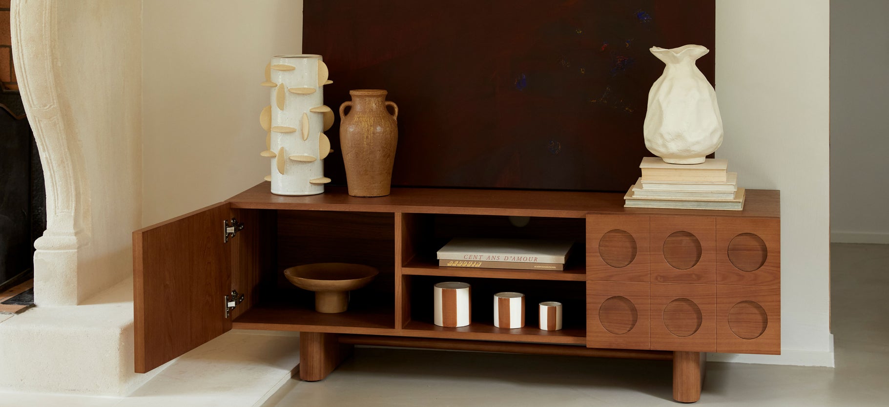 Inspiration COOPER Media Units & TV Stands Brown Wood