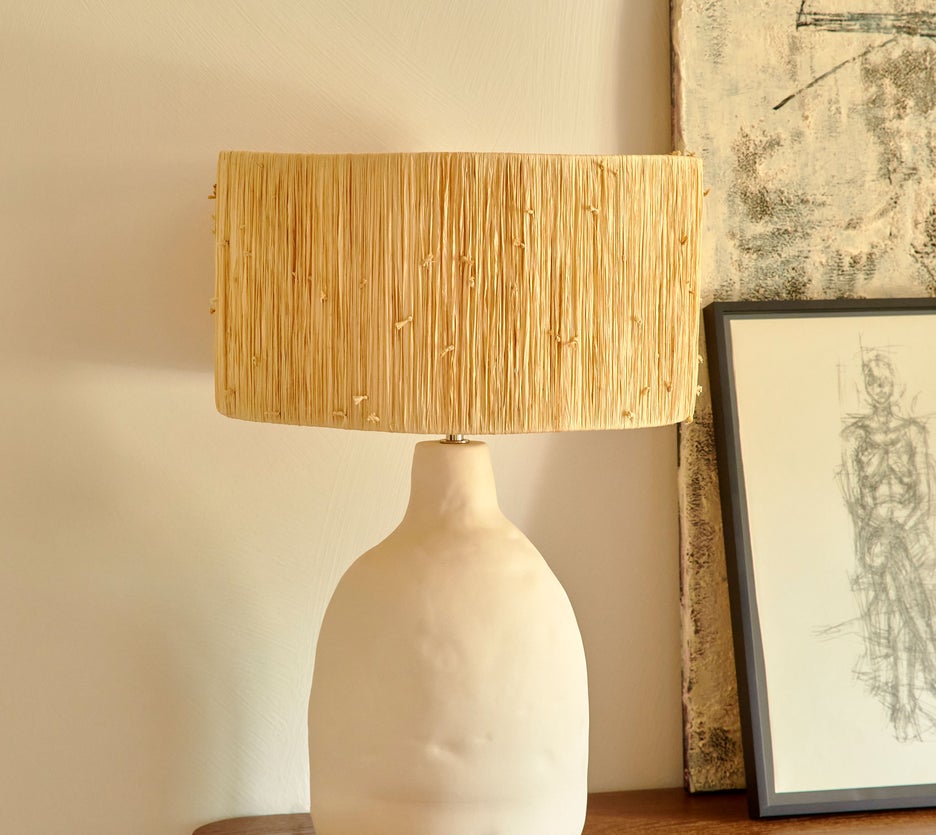 Inspiration Nour Table lamps Naturelle Céramique / Raphia