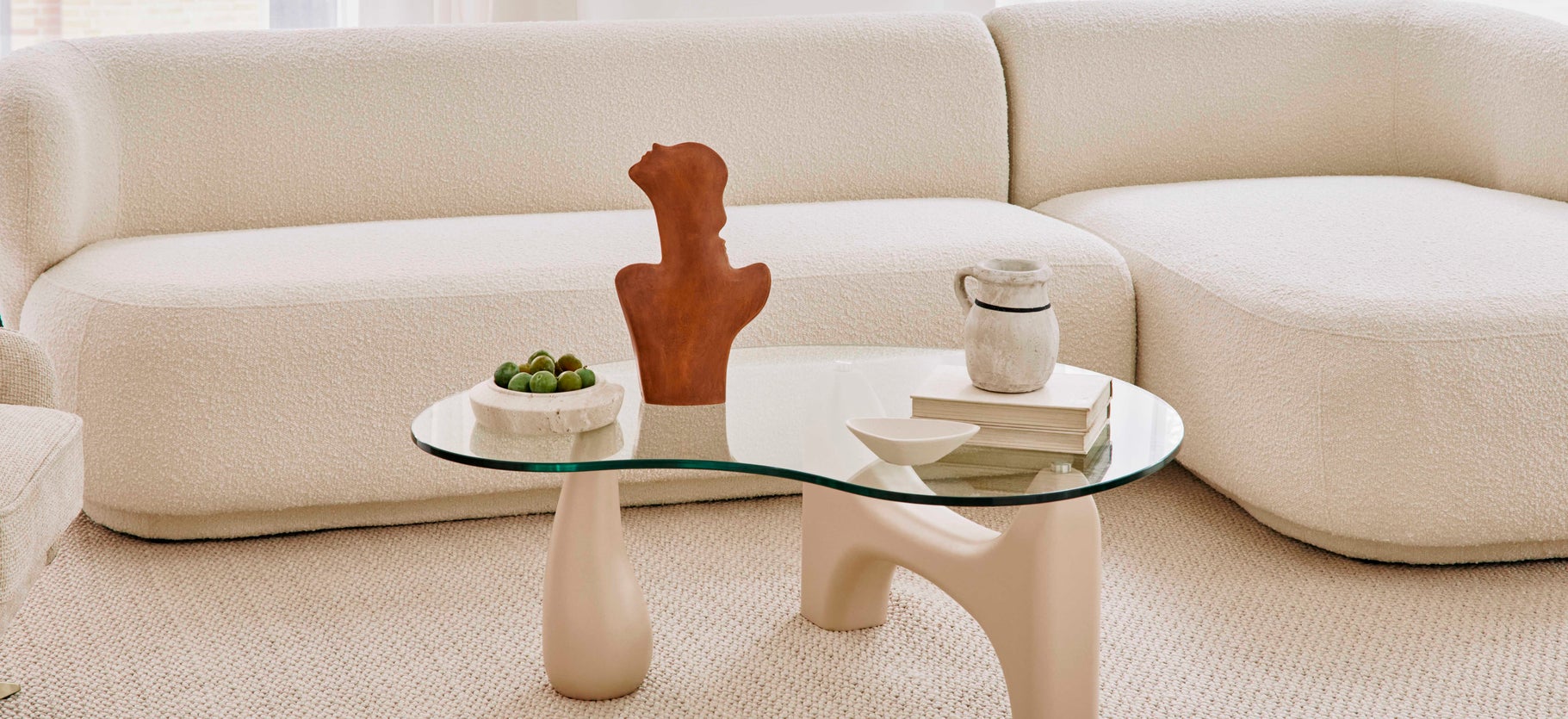 Inspiration ORWELL Coffee Tables Brown Glass / Wood
