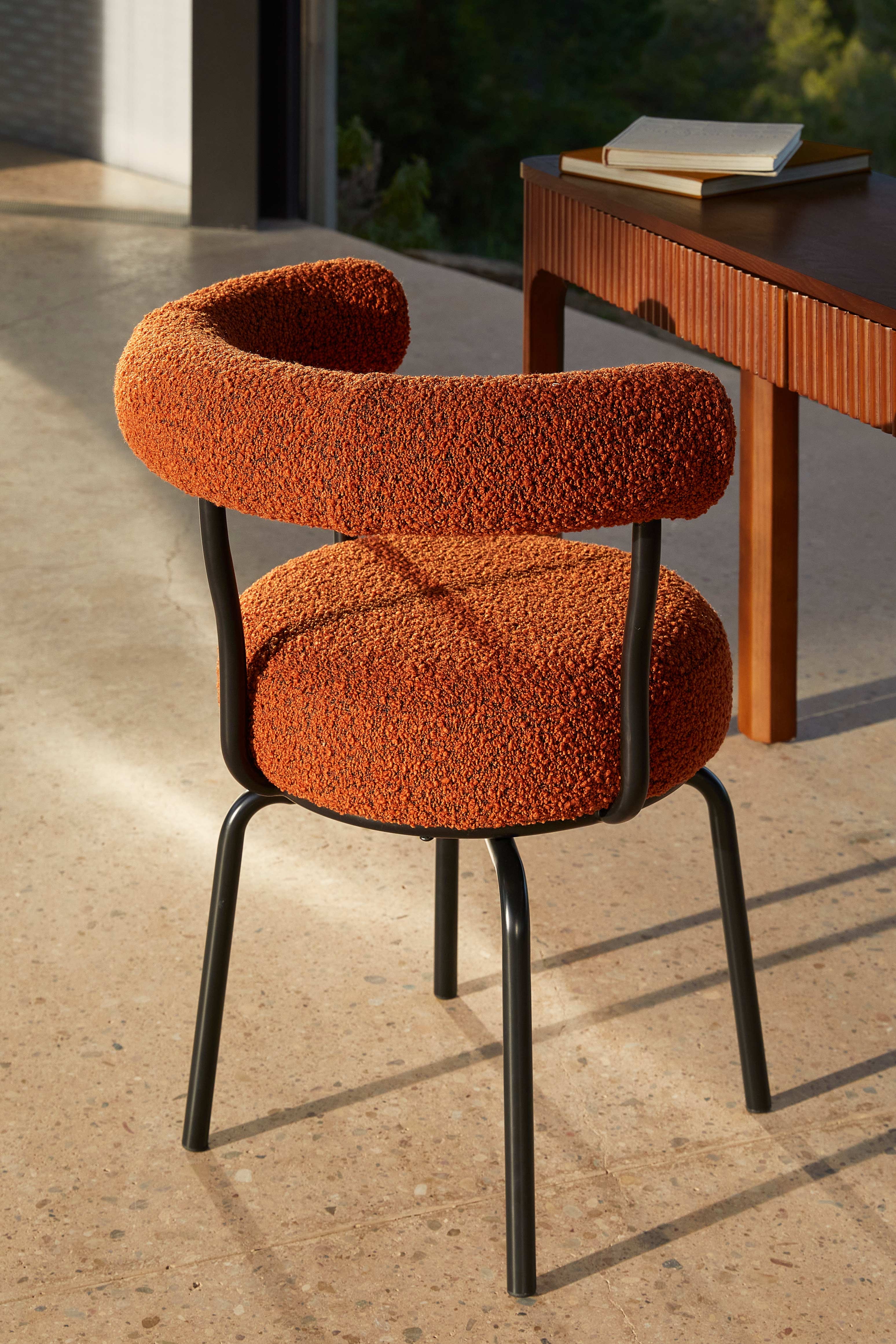 Rust color office discount chair