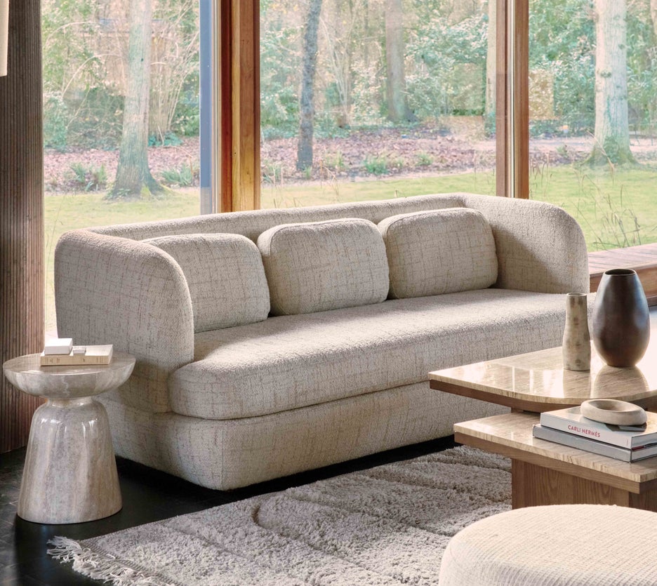 Inspiration MILANO Sofas mit 3 und mehr Sitzplätzen Beige Holz