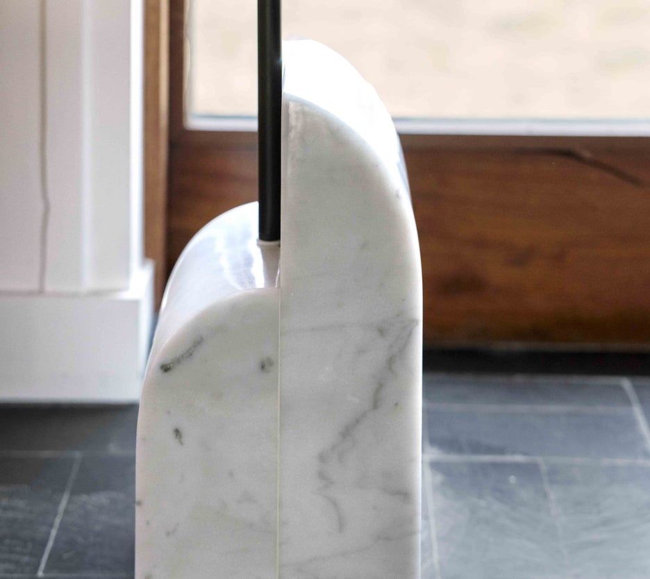 Inspiration AGAVE Floor lamps White / Black Marble / Metal