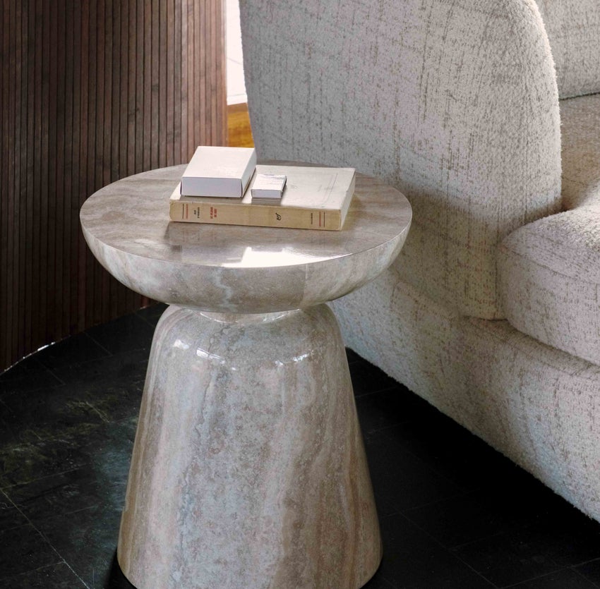 Inspiration CERSEI Side Tables Beige marble