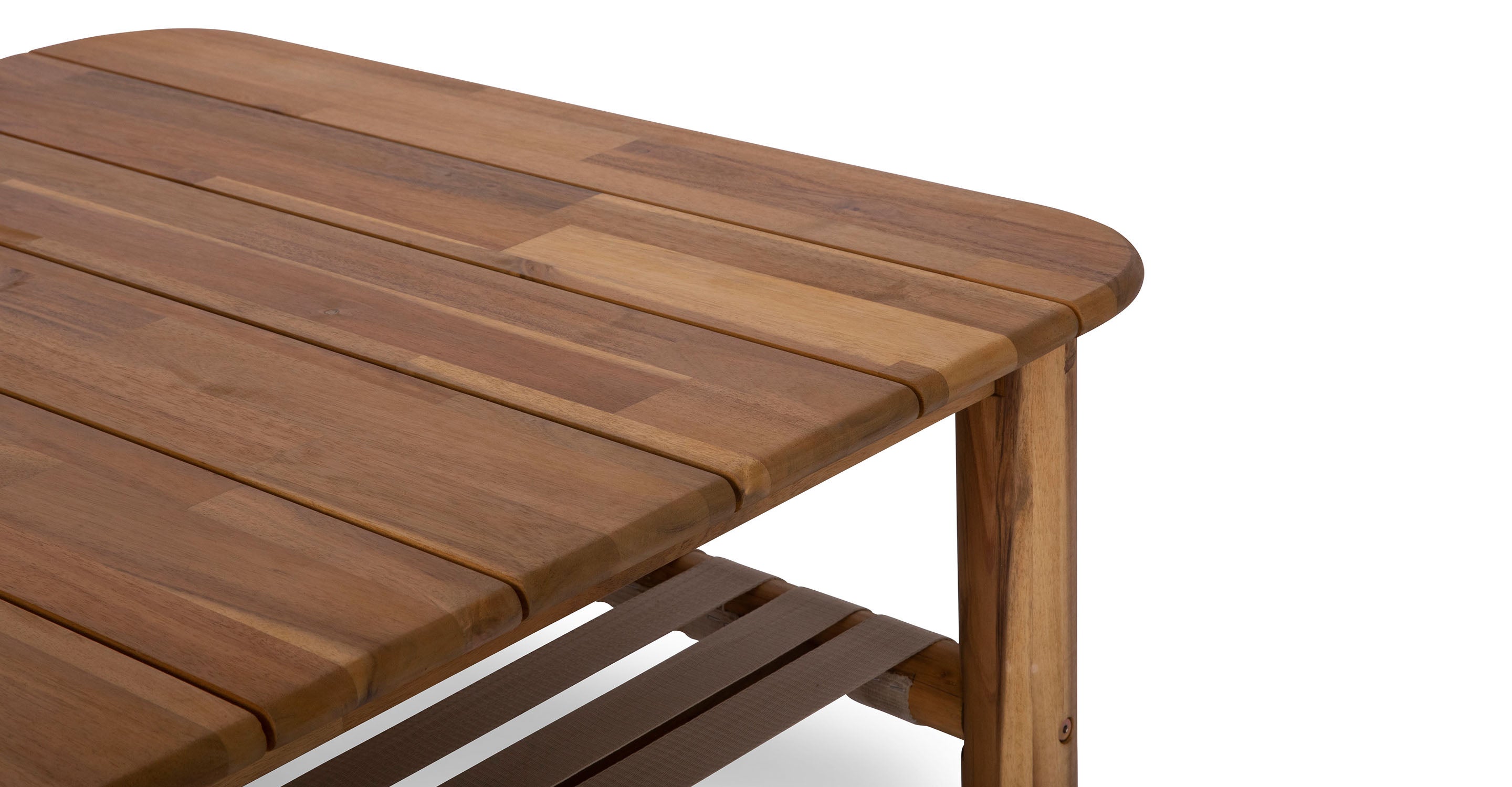 Set 3 mesas auxiliares madera acacia y metal 58, 45 y 31 cm - Terraendins