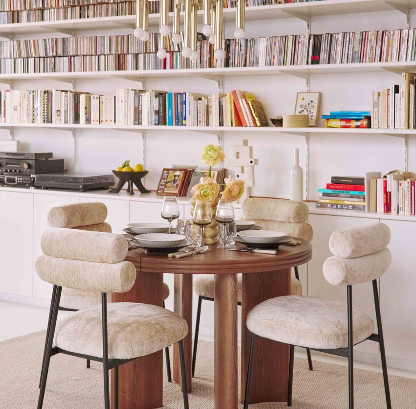 Inspiration MILLA Dining chairs Beige / Black Metal