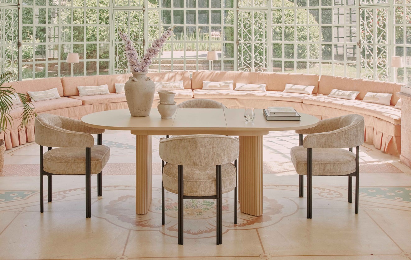 Inspiration IRIS + ADRIANO Tables extensibles Beige Bois