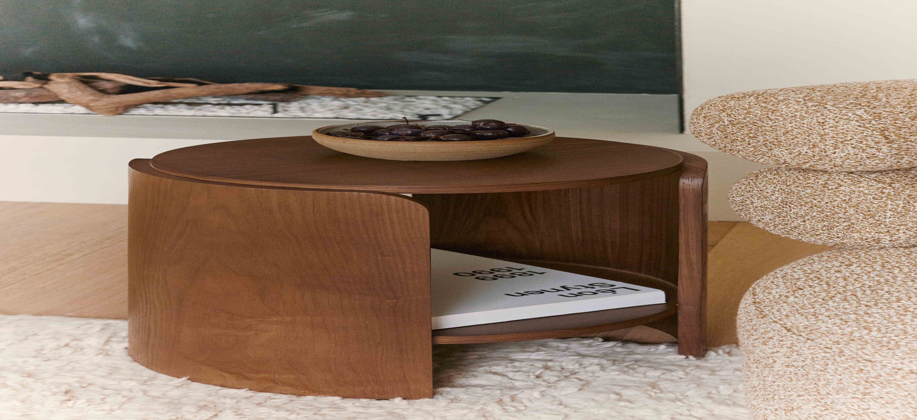 Inspiration ELIPSE Tables d'appoint Marron Bois