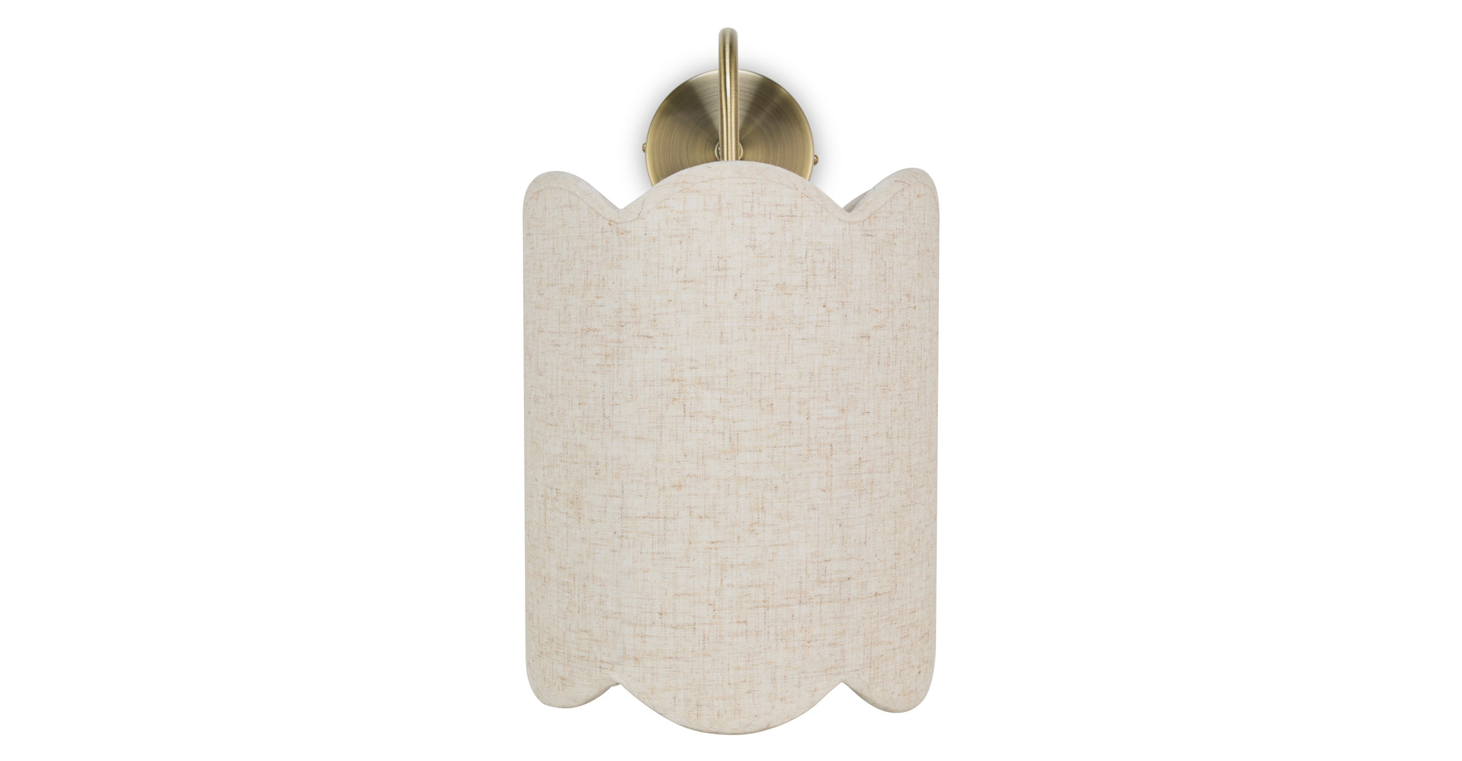 Applique murale SILVIA beige chiné & laiton brossé - NV Gallery