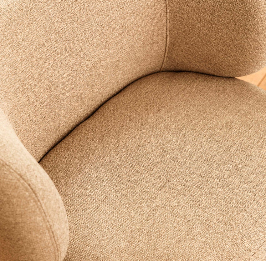 Inspiration GIULIA Fauteuils Taupe Tissu texturé