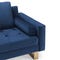 MIDNIGHT 2-Sitzer Sofas Blau Samt / Metall