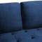 MIDNIGHT 2-Sitzer Sofas Blau Samt / Metall