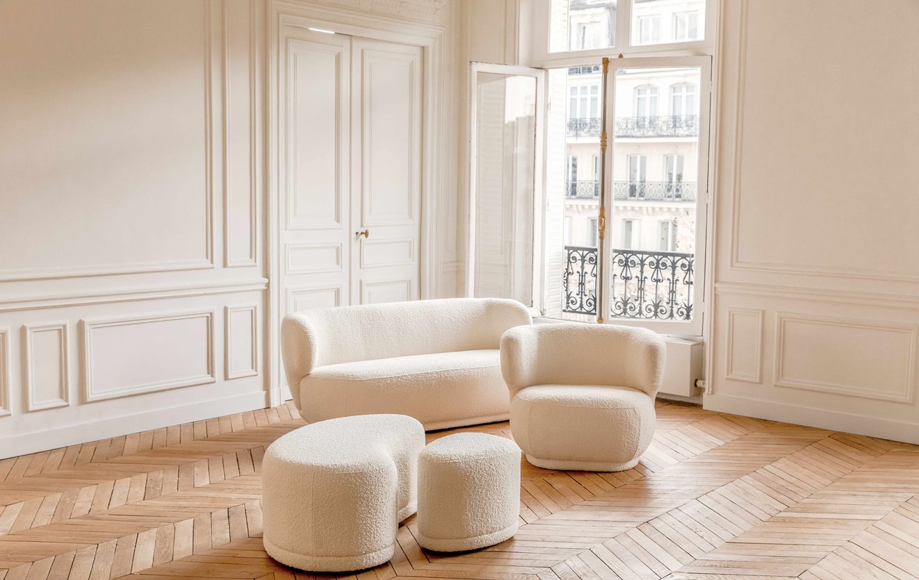 Inspiration ENZO Bancs Ecru Tissu texturé