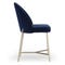 BANE Dining chairs Velours Bleu encre Velours / Acier