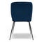 WAYNE Dining chairs Blue Fabric/Metal