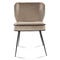 WAYNE Dining chairs Beige Fabric/Metal
