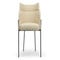 BARON Chaises de salle à manger Beige sable & Acier noir 
