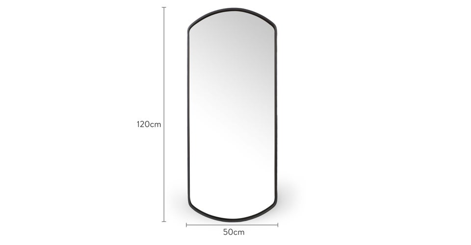 OMNIA Miroirs Noir Acier / Verre Dimensions