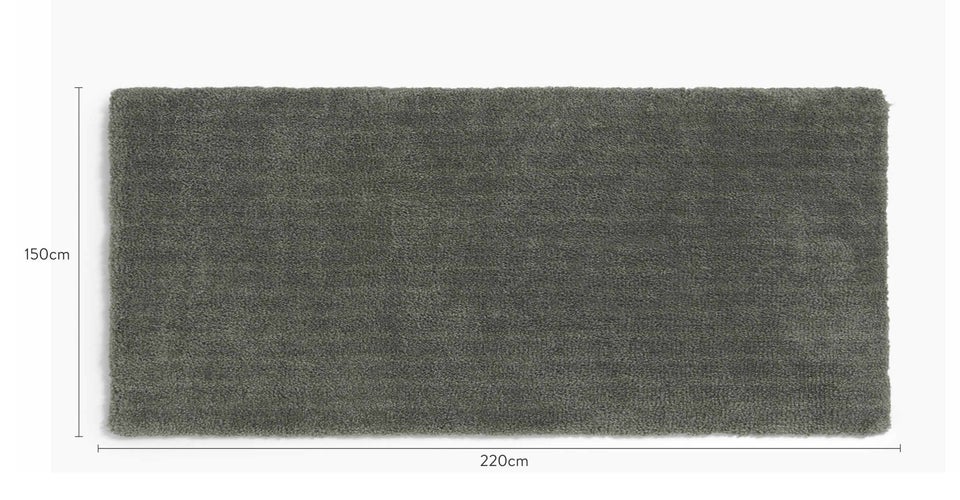 BYRON Tapis rectangulaires Vert Polyester Dimensions